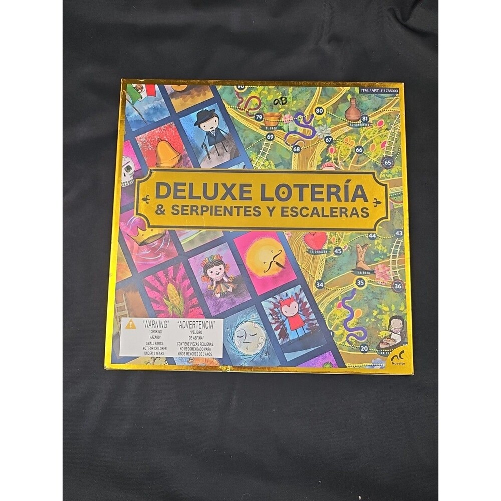 Deluxe Loteria & Serpientes Y Escaleras Traditional Mexican Board Game NEW
